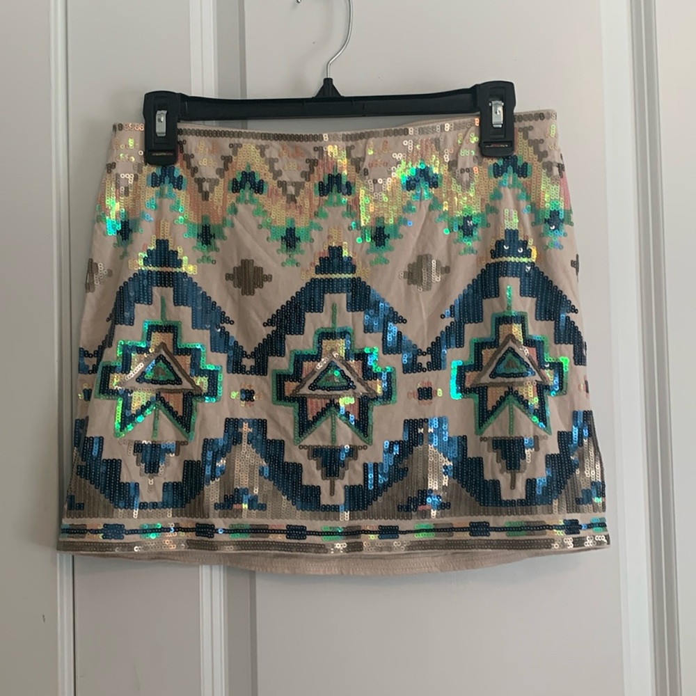 Express Sequin Miniskirt